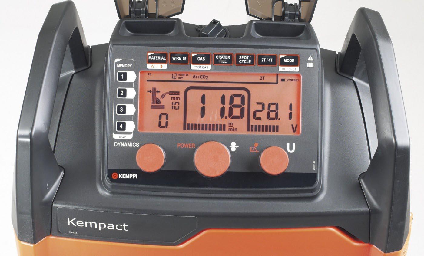 P2306GXE  Kemppi Kempact RA 251A, 250A 1 Phase 230v Mig Welder, with Flexlite GXe 305G 5.0m Torch